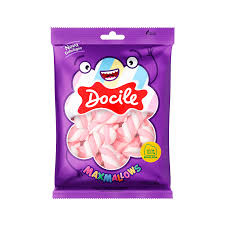 MARSHMALLOW BAUNILHA DOCILE MAXMALLOWS PACOTE 250G