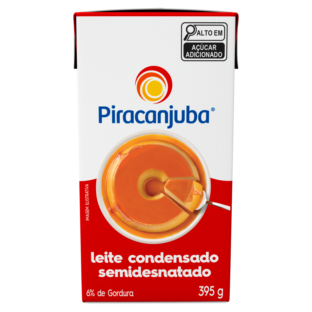 LEITE CONDENSADO SEMIDESNATADO PIRACANJUBA CAIXA 395G