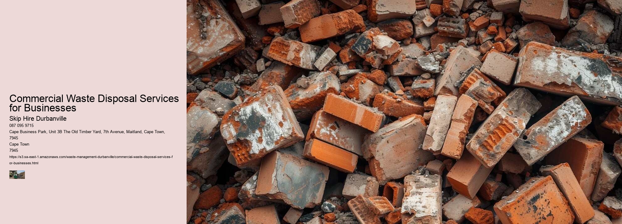 Commercial Waste Disposal Services for Businesses