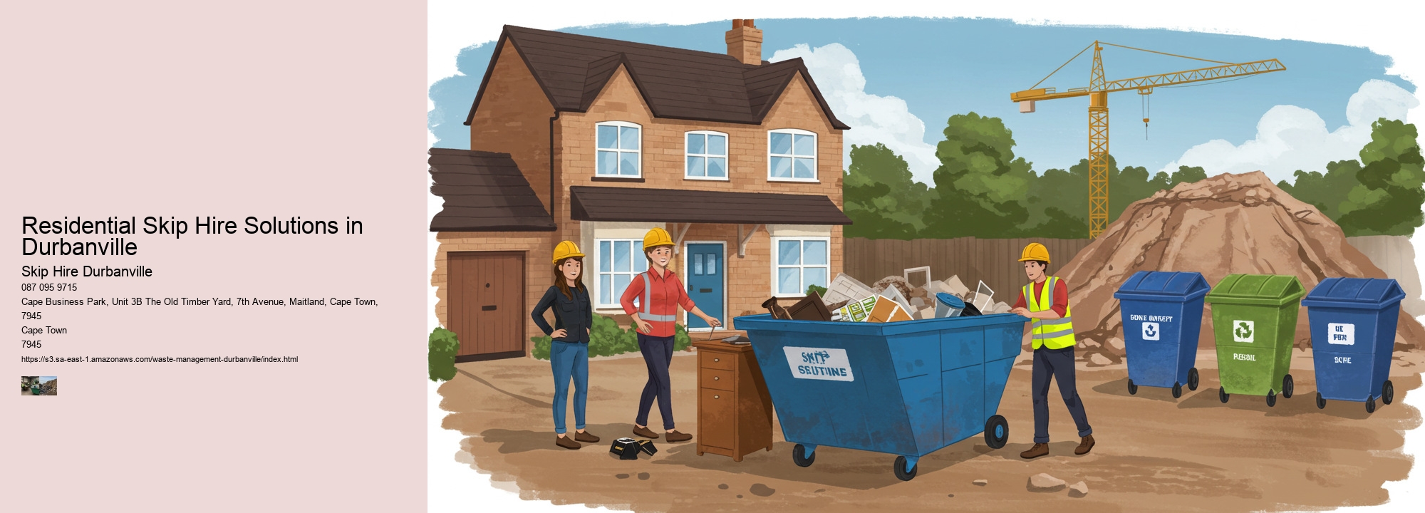 Residential Skip Hire Solutions in Durbanville