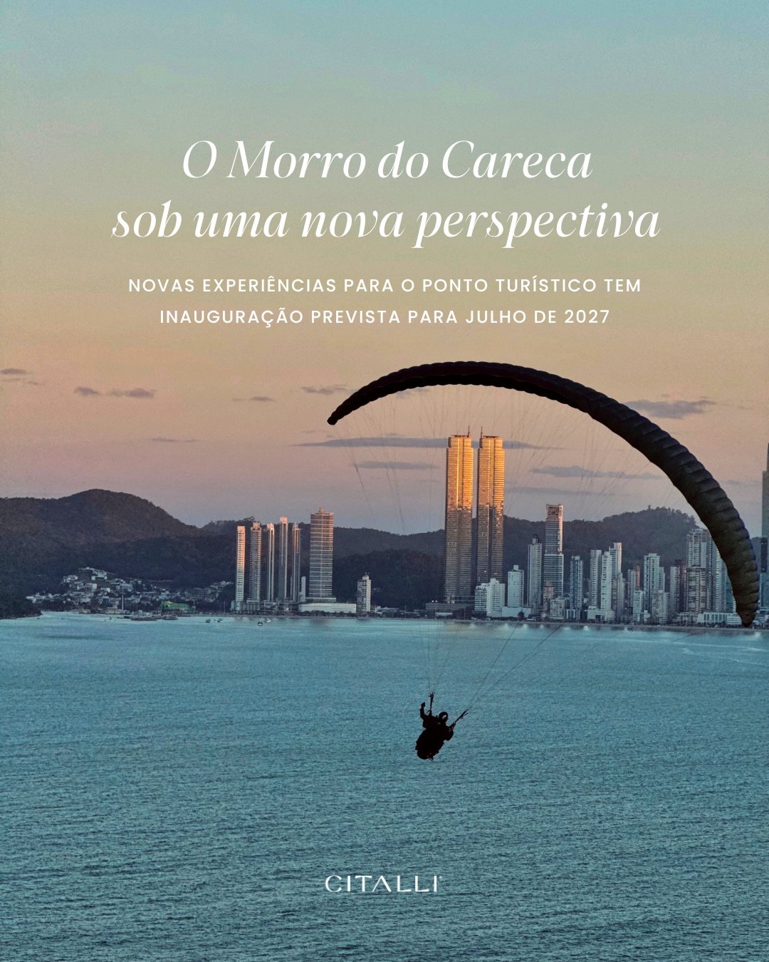 O Morro do Careca, um dos cenários mais emblemáticos de Balneário Camboriú, está prestes a ganhar novas possibilidades de contemplação.

O projeto Skyglass BC prevê uma passarela suspensa de vidro, fu