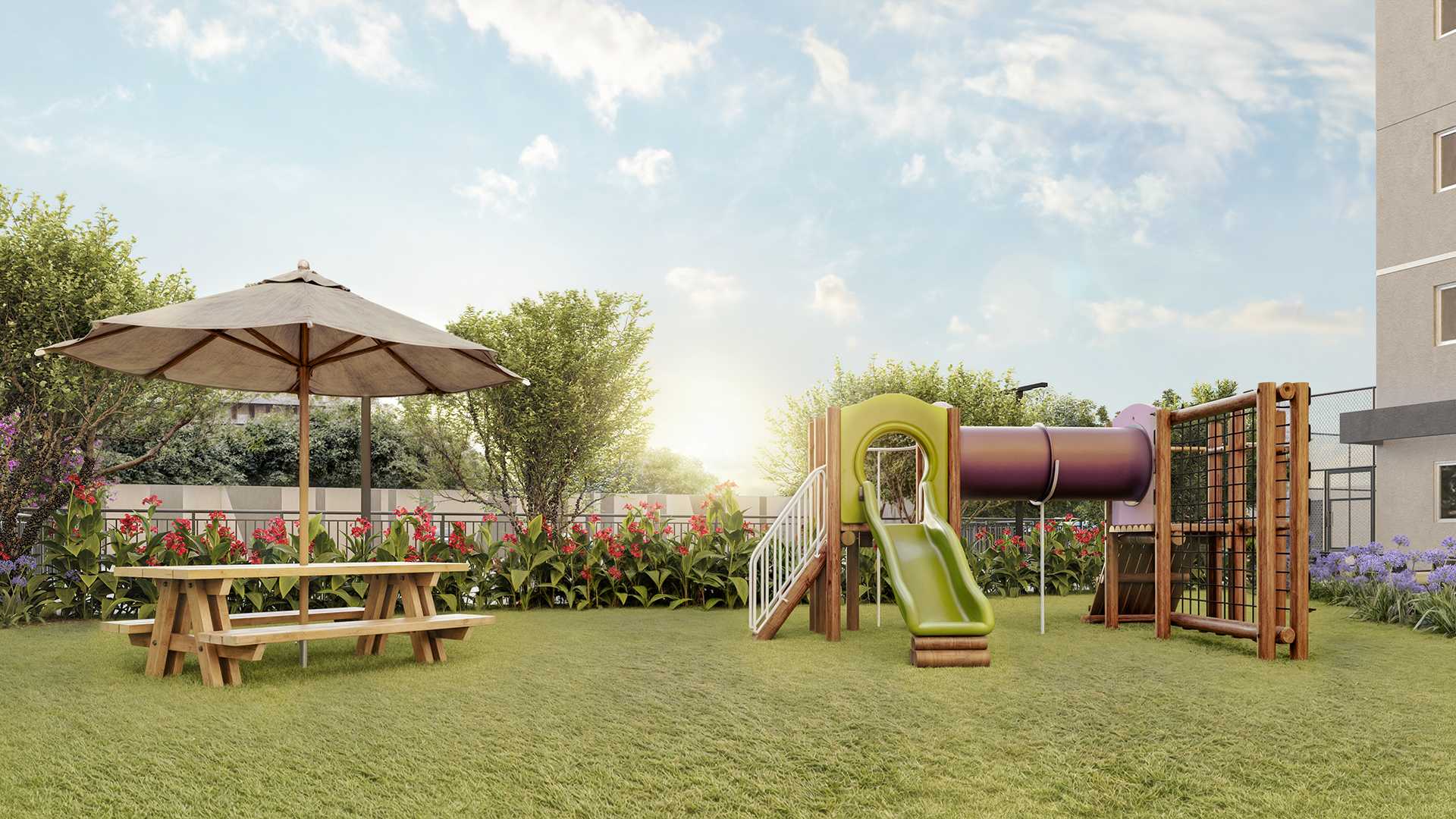 PERSPECTIVA ILUSTRADA DO PLAYGROUND
