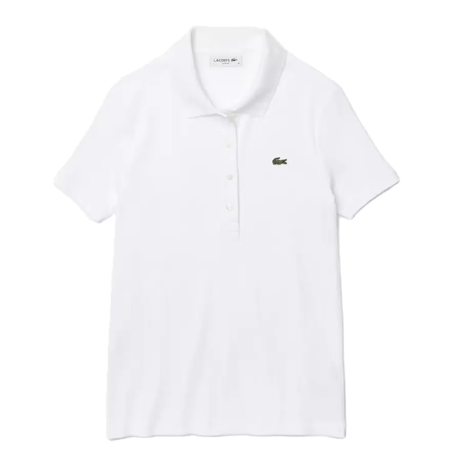 Imagen 0 de 4 de Remera Lacoste Chemise Col Bord Cotes-BLANCO