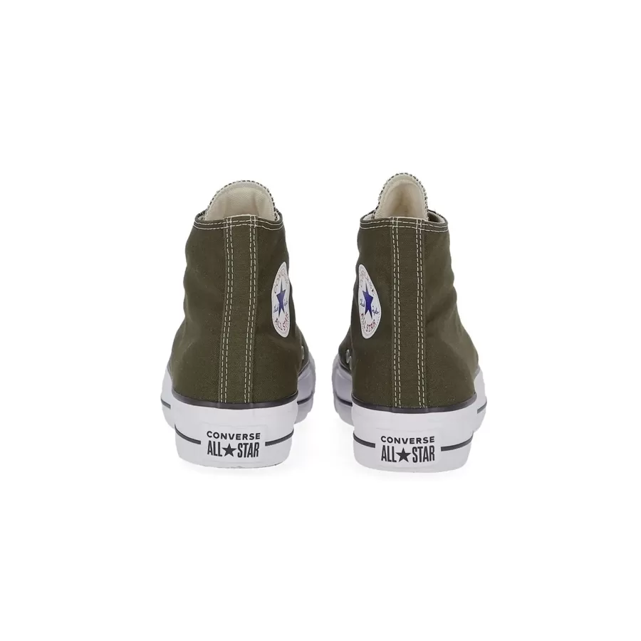 Imagen 2 de 4 de Zapatillas Converse Chuck Taylor All Star Lift Hi-VERDE MILITAR/BLANCO