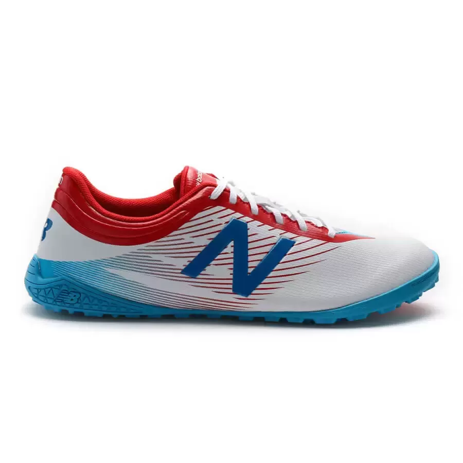 Botines New Balance Visaro Control Tf BLANCO ROJO AZUL Vaypol