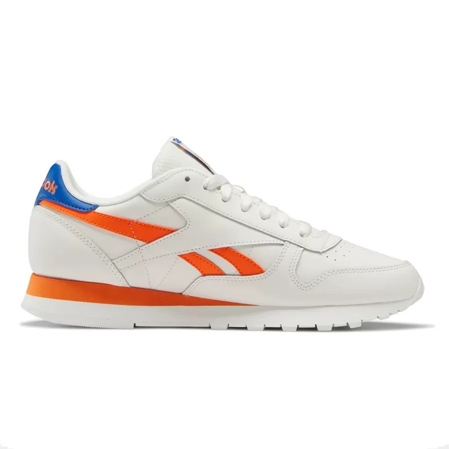 Imagen 1 de 5 de Zapatillas Reebok Classic Leather-BLANCO/NARANJA