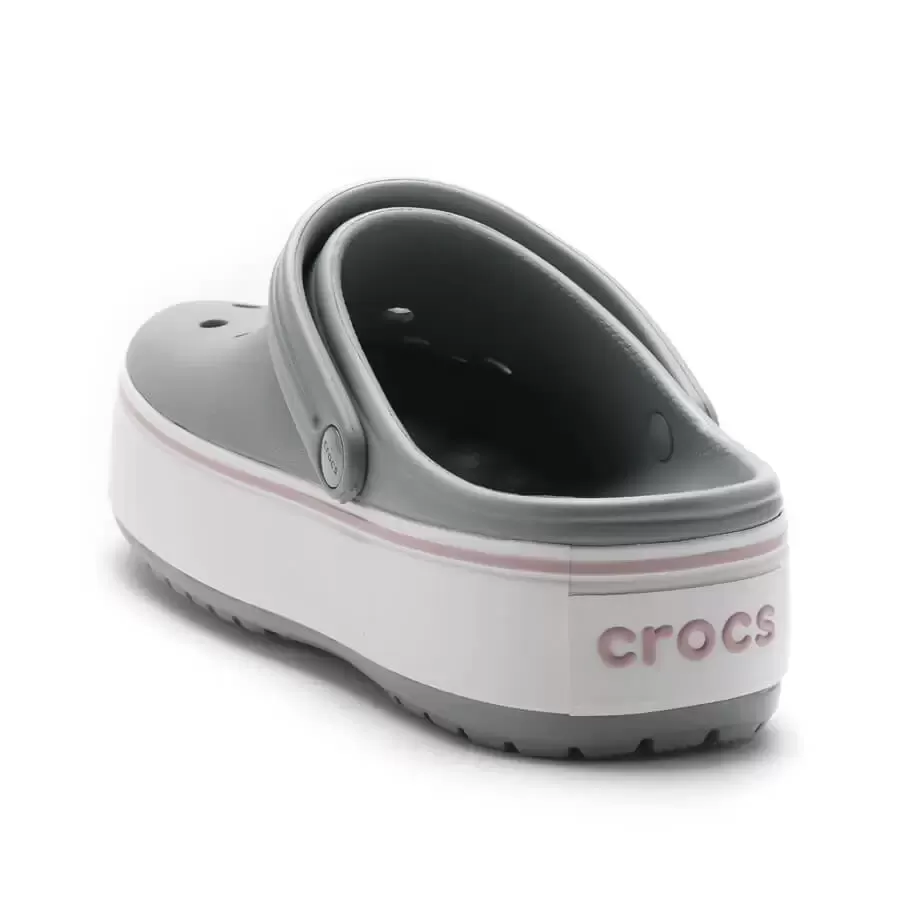 Imagen 2 de 4 de Ojotas Crocs Crocband Platform Clog-GRIS/ROSA