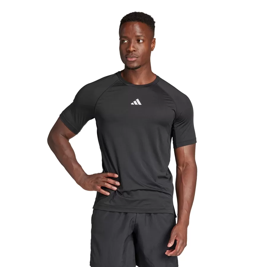 Imagen 0 de 5 de Remera adidas Gym+-NEGRO/BLANCO