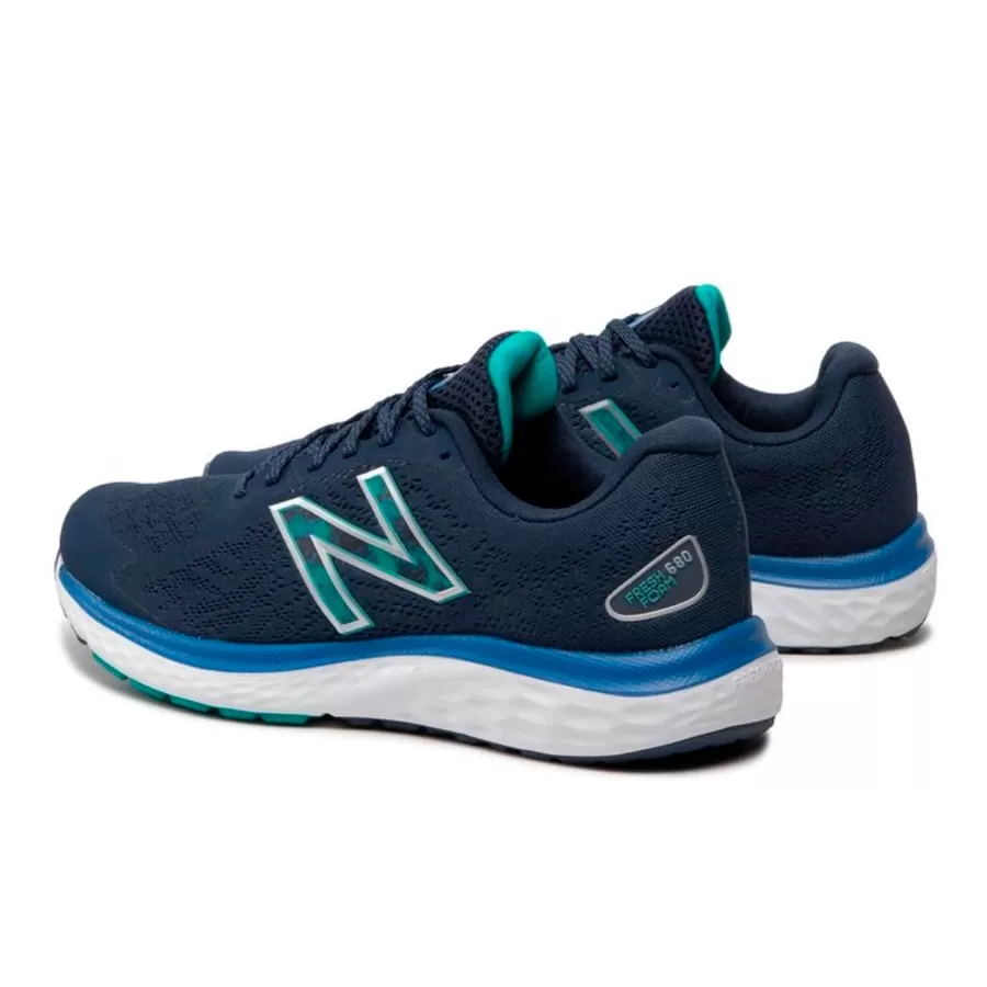 Imagen 2 de 5 de Zapatillas New Balance 680 v7-MARINO/VERDE AGUA