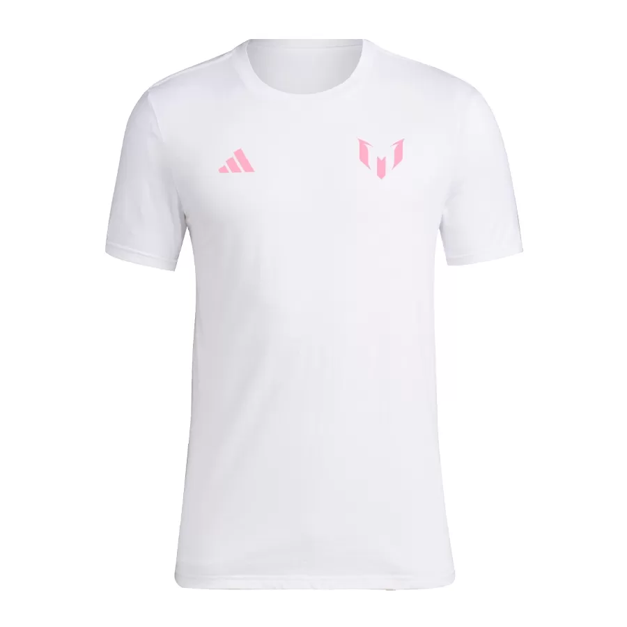 Imagen 0 de 2 de Remera adidas Camisa Messi N&N-BLANCO/ROSA