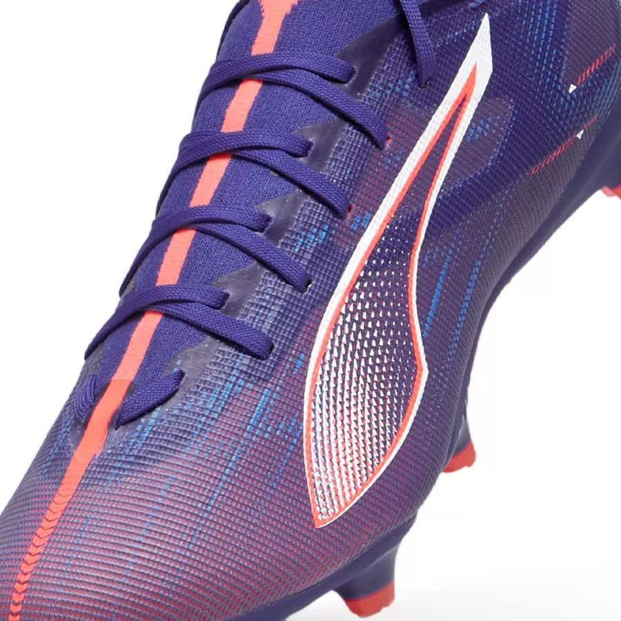 Imagen 4 de 6 de Botines Puma Ultra 5 Match Fg/Ag-VIOLETA/CORAL/BLANCO