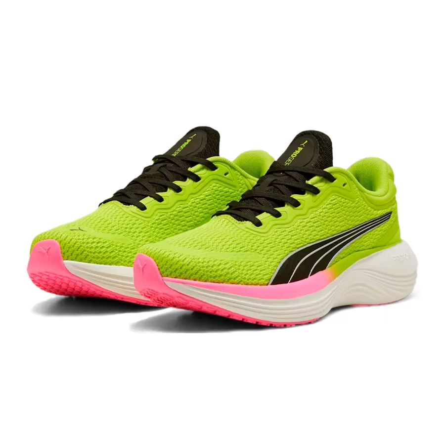 Imagen 4 de 5 de Zapatillas Puma Scend Pro-AMARILLO FLUOR/FUCSIA/NEGRO