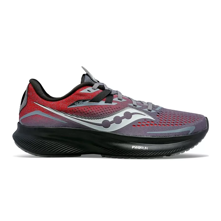 Imagen 0 de 5 de Zapatillas Saucony Ride 15-GRIS/ROJO/NEGRO