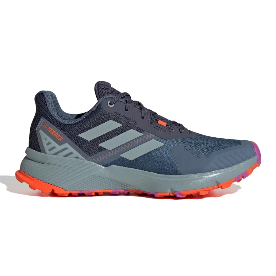 Imagen 1 de 6 de Zapatillas adidas Terrex Soulstride-AZUL/GRIS/NARANJA/LILA