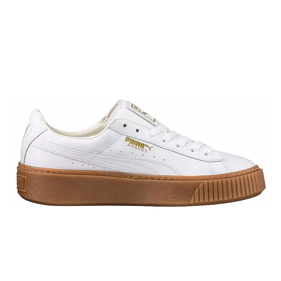 Imagen 0 de 5 de Zapatillas Puma Basket Plataform Core-BLANCO/MARRON