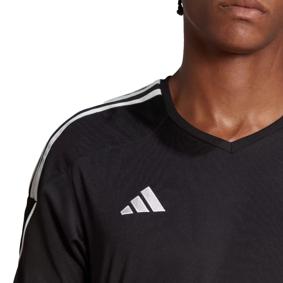 Camiseta adidas blanca logo negro on sale