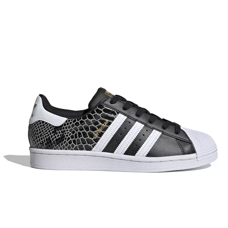 Adidas superstar blancas negras y doradas online