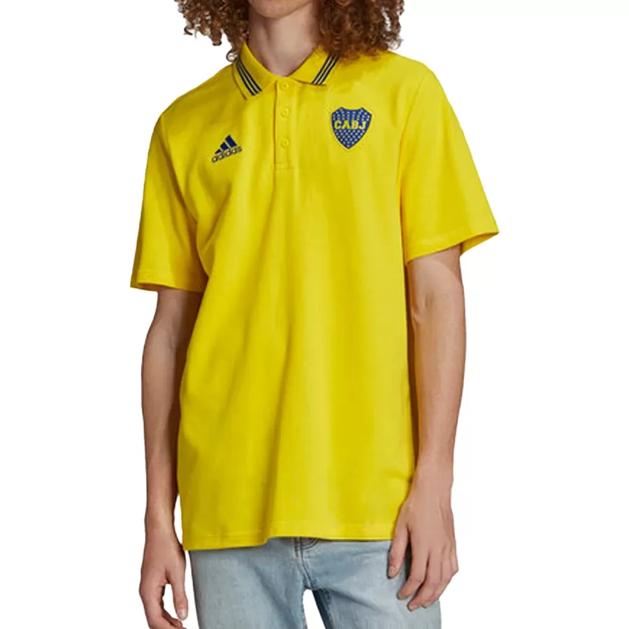 Imagen 1 de 3 de Remera adidas Boca Polo-AMARILLO/AZUL