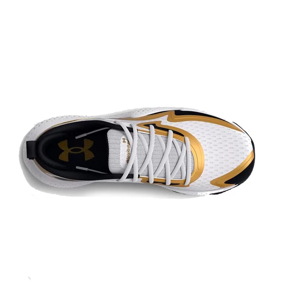 Imagen 3 de 5 de Zapatillas Under Armour Spawn 5-BLANCO/DORADO