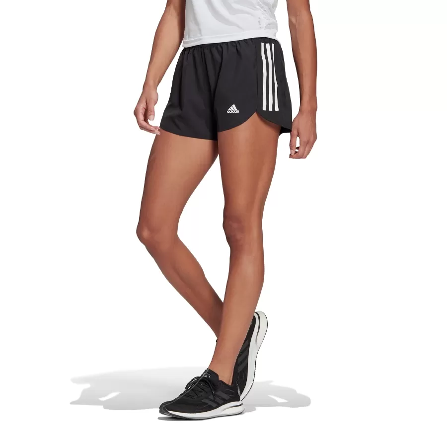 Imagen 1 de 5 de Shorts adidas Run It-NEGRO/BLANCO