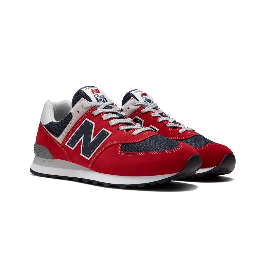 Imagen 2 de 6 de Zapatillas New Balance 574-ROJO/NEGRO/GRIS