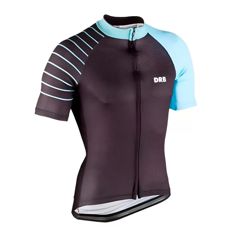 Imagen 0 de 2 de Remera DRB Ciclismo Bolt-NEGRO/TURQUESA