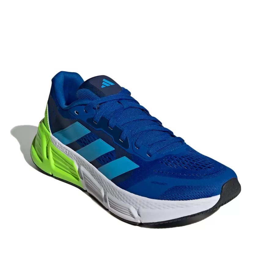 Imagen 1 de 7 de Zapatillas adidas Questar 2-AZUL/CELESTE/VERDE FLUOR