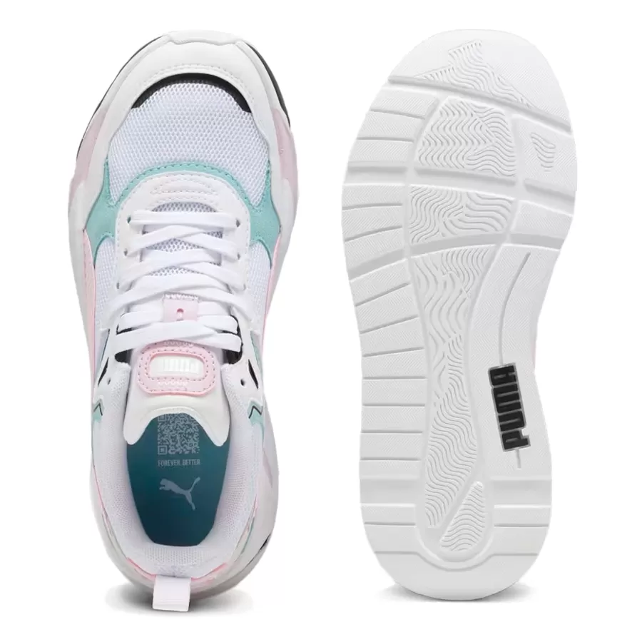 Zapatillas Puma Trinity BLANCO ROSA VERDE AGUA Vaypol