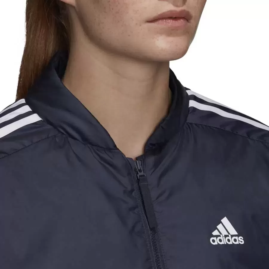 Imagen 4 de 5 de Campera adidas Essentials Insulated Bomber-MARINO/BLANCO