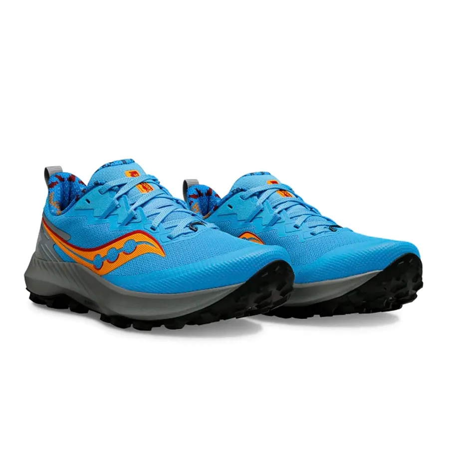 Imagen 1 de 5 de Zapatillas Saucony Peregrine 14 El Cruce Cyan-CELESTE/GRAFITO/NARANJA