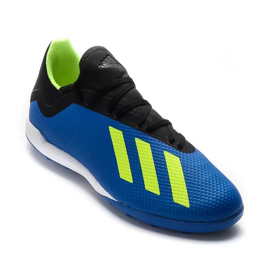 Botines adidas X Tango 18.3 Tf AZUL AMARILLO FLUOR NEGRO Vaypol