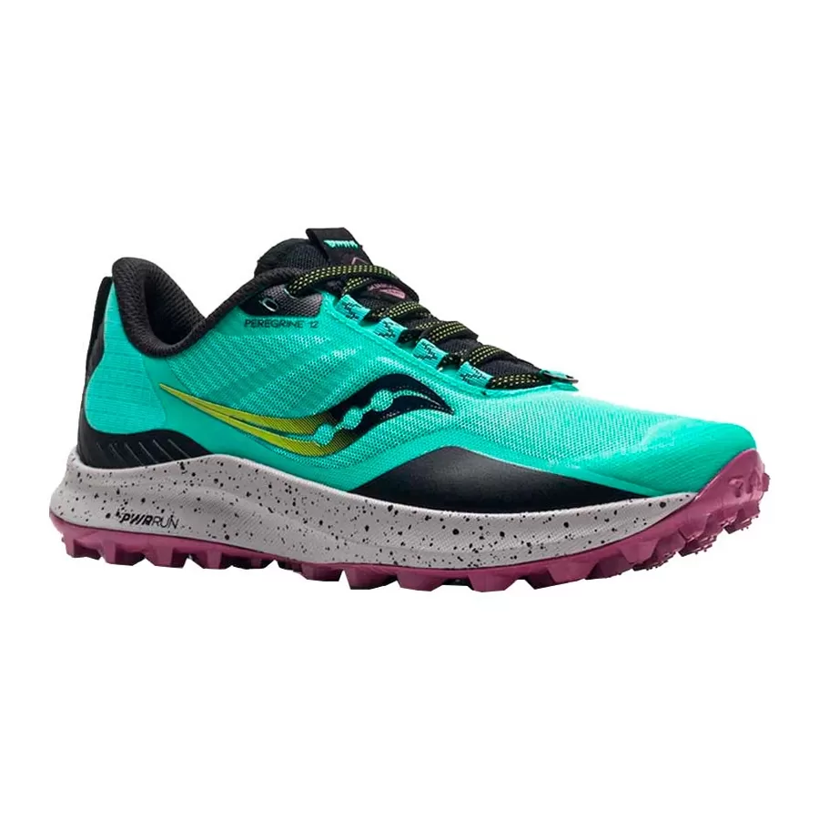 Zapatillas Saucony Peregrine 12 VERDE AGUA NEGRO MAGENTA OutdoorVa