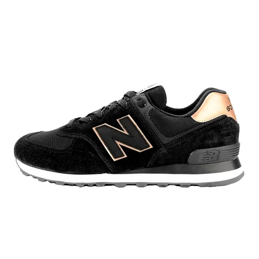 Imagen 1 de 4 de Zapatillas New Balance 574-NEGRO/DORADO