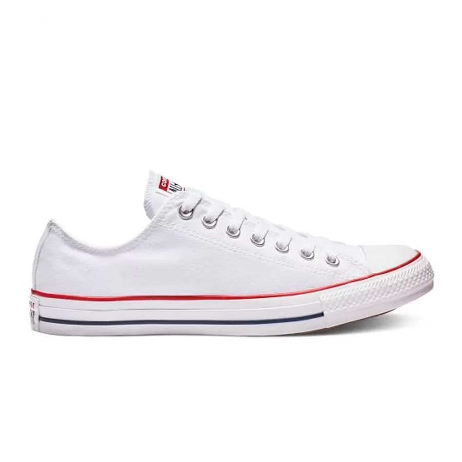 Converse blancas con rojo best sale