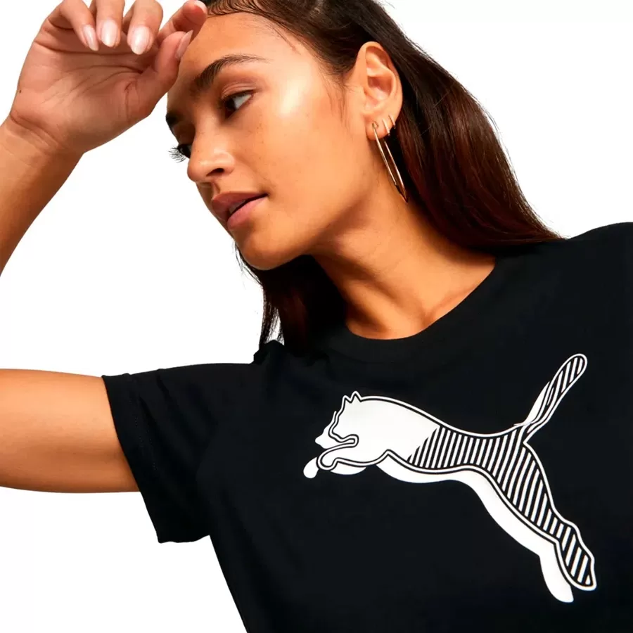 Imagen 2 de 3 de Remera Puma Power Graphic-NEGRO/BLANCO