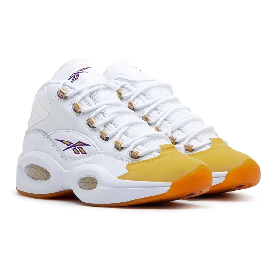 Imagen 1 de 5 de Zapatillas Reebok Question Mid-BLANCO/AMARILLO