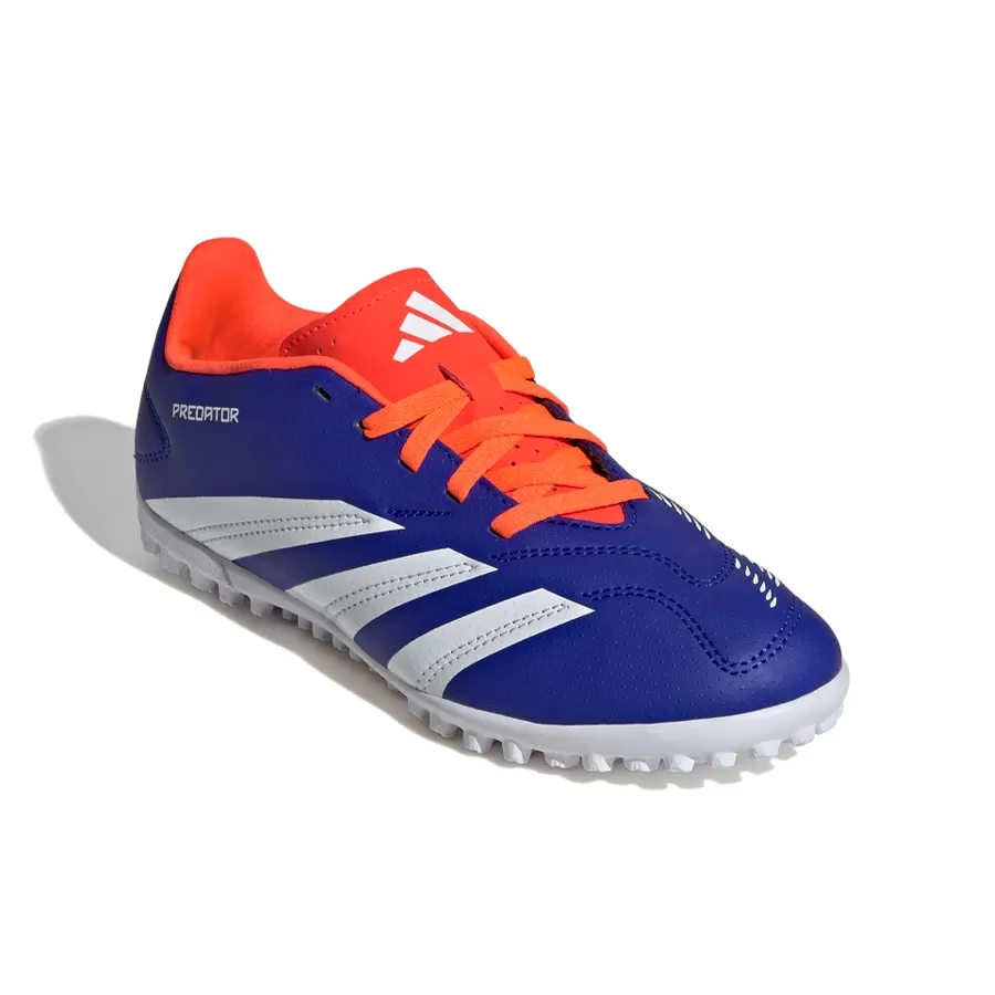 Imagen 1 de 8 de Botines adidas Predator Club In Tf J-AZUL/NARANJA/BLANCO