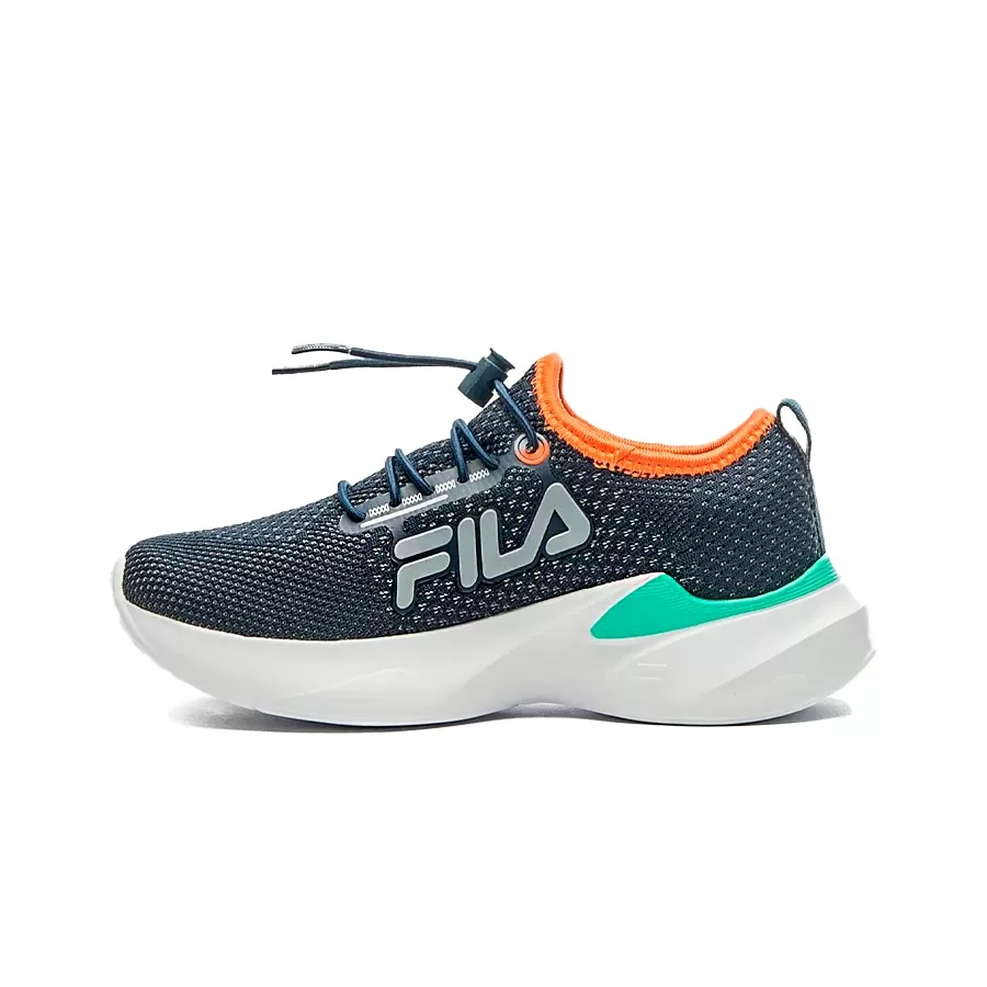 Imagen 2 de 5 de Zapatillas Fila Elite Kids-MARINO/NARANJA/VERDE AGUA