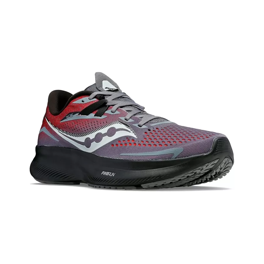 Imagen 1 de 5 de Zapatillas Saucony Ride 15-GRIS/ROJO/NEGRO