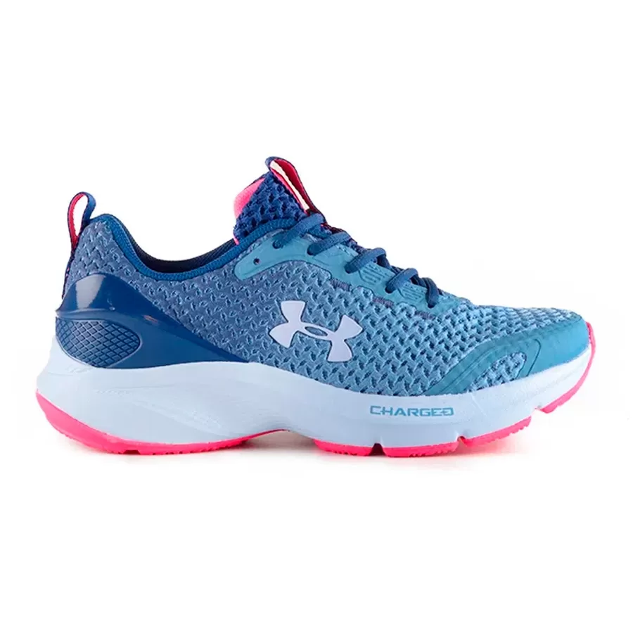 Imagen 0 de 5 de Zapatillas Under Armour Charged Prompt Lam-AZUL/BLANCO/FUCSIA