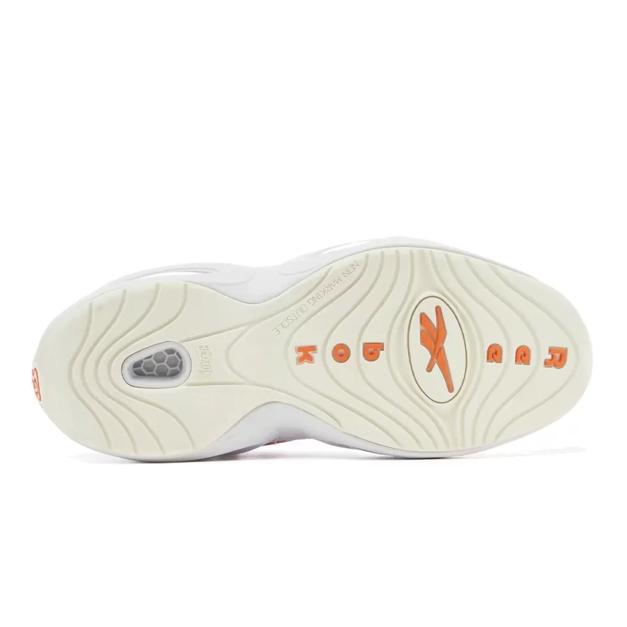 Imagen 4 de 5 de Zapatillas Reebok Question Mid-BLANCO/NARANJA