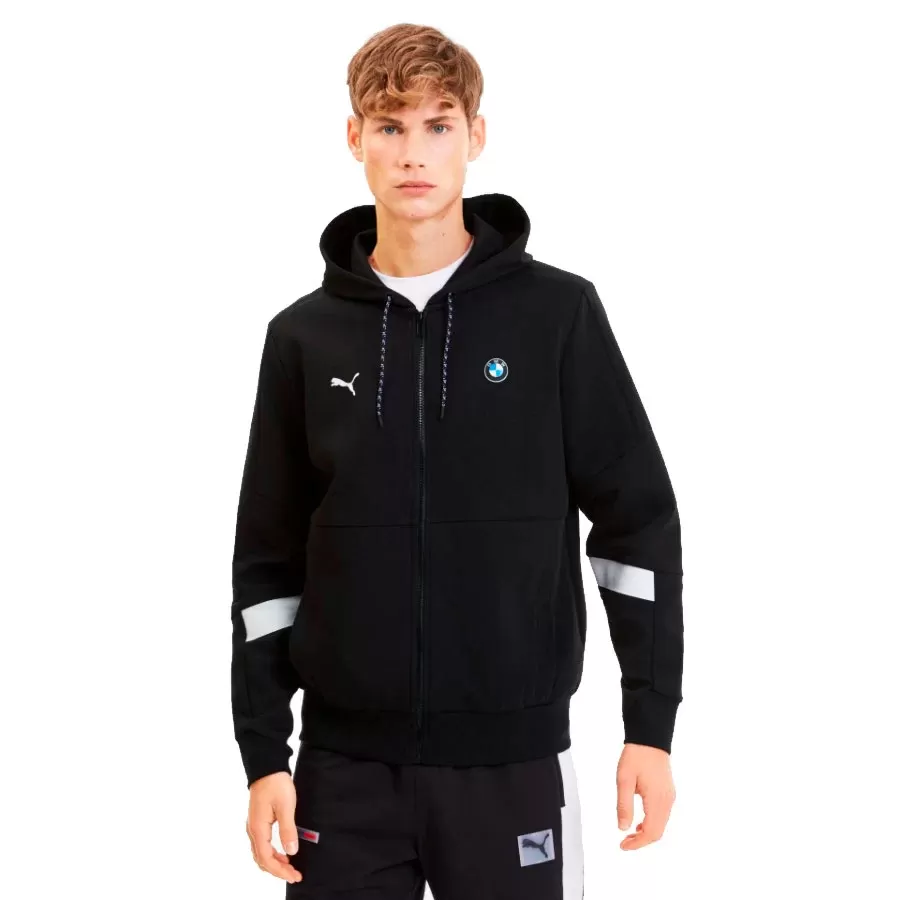 Imagen 0 de 2 de Campera Puma Bmw Mms Hooded Sweat-NEGRO