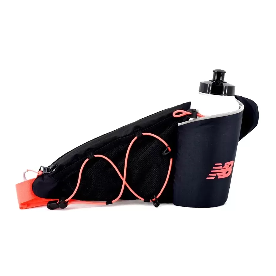 Imagen 0 de 2 de Riñonera New Balance Running Bottle Pack-NEGRO/NARANJA FLUOR