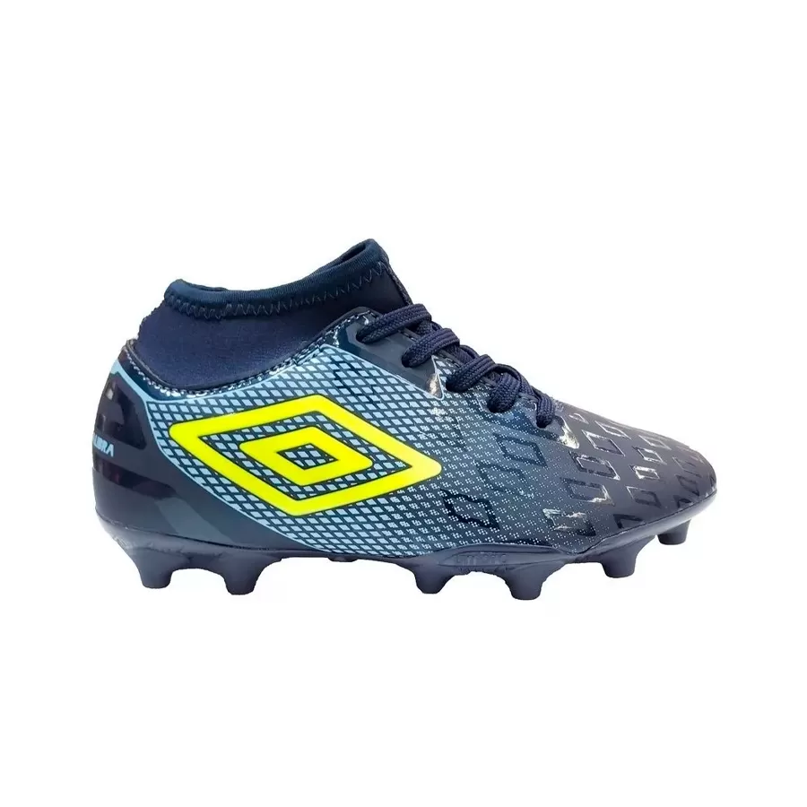 Imagen 0 de 5 de Botines Umbro U Cpo Calibra II Jr-MARINO/AZUL/LIMA