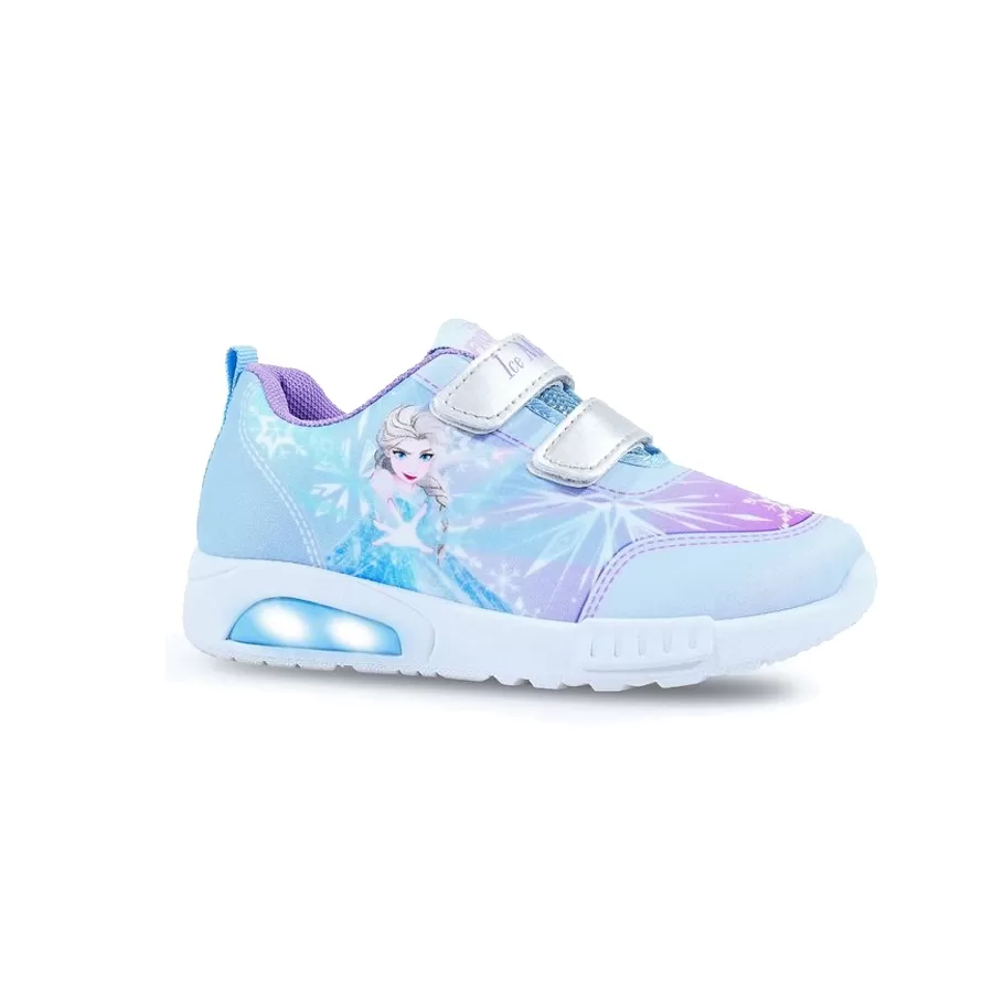 Imagen 0 de 4 de Zapatillas Footy Frozen Pop C/Luz-LILA/CELESTE