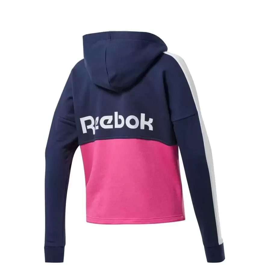 Imagen 4 de 5 de Campera Reebok Te Linear Ft F-MARINO/FUCSIA