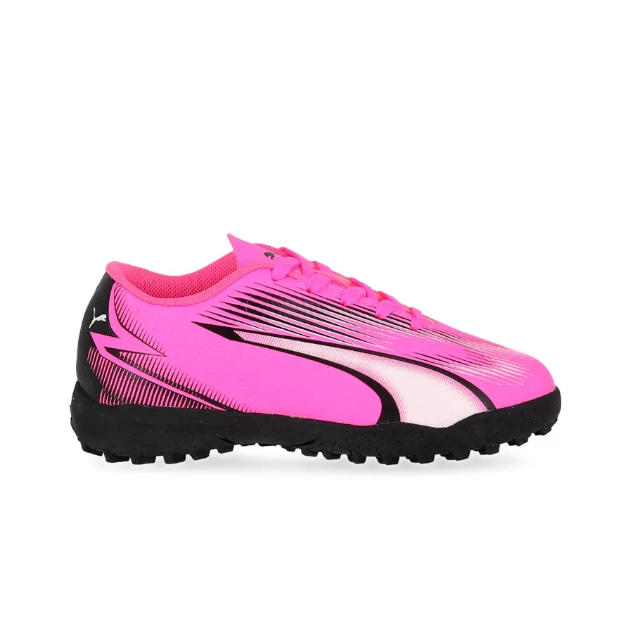 Imagen 0 de 6 de Botines Puma Ultra Play Tt Jr-ROSA/NEGRO/BLANCO