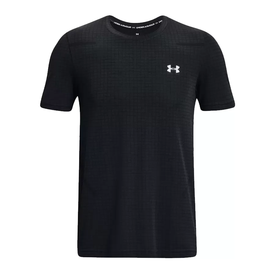 Imagen 0 de 5 de Remera Under Armour Seamless Grid-NEGRO