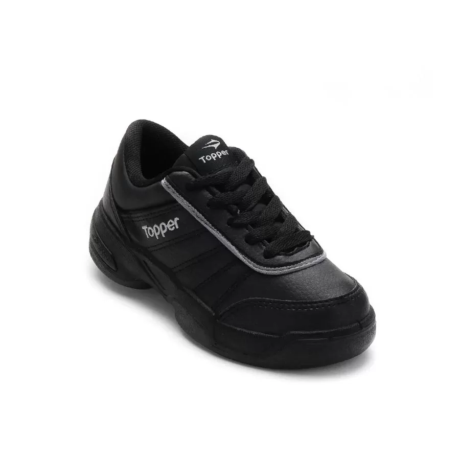 Imagen 3 de 5 de Zapatillas Topper Tie Break Ii Kids-NEGRO