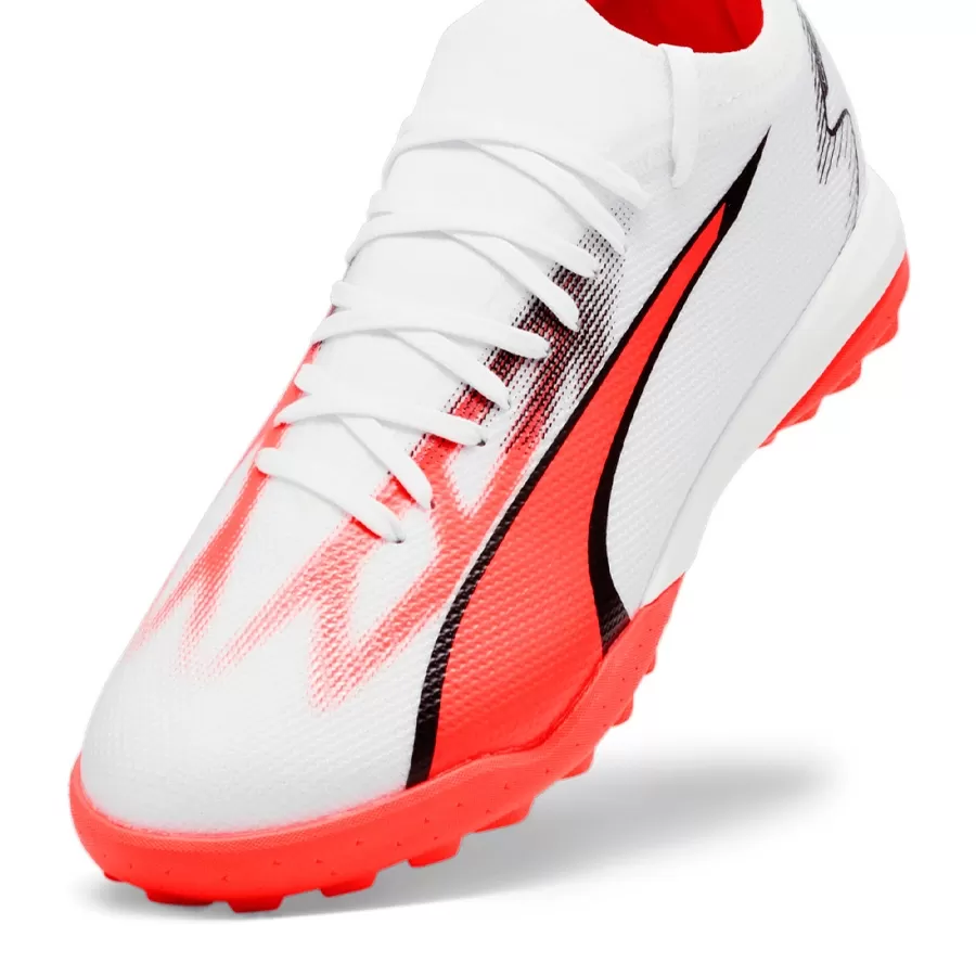 Imagen 3 de 5 de Botines Puma Ultra Match Tt-BLANCO/NEGRO/ROJO